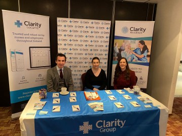 Anthony, Laura and Molly at the NHI's Overseas Recruitment Process Event