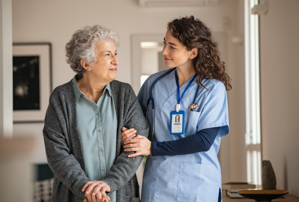 nurse and patient