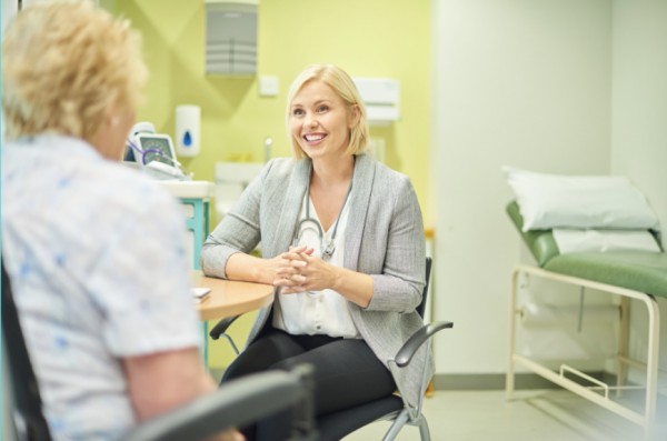 Doctor consulting with a patient