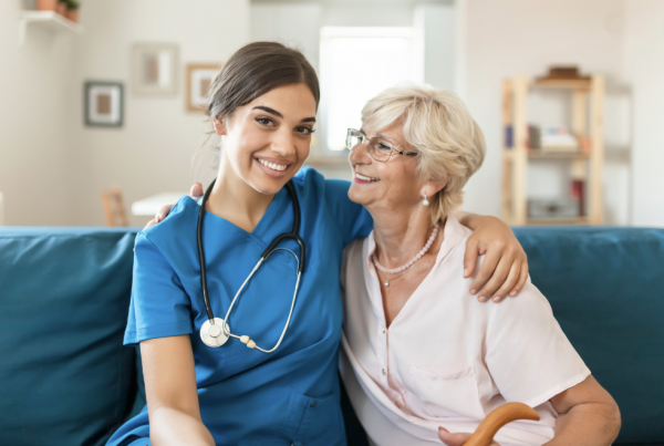 nurse and patient