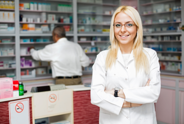 pharmacist smiling at the camera