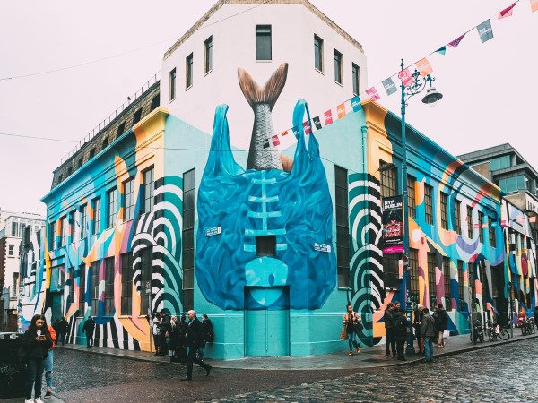 Street Art Mural in Temple Bar